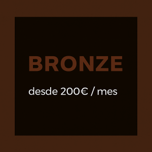 🔹 Paquete 1 – Bronze (desde 200€/mes)